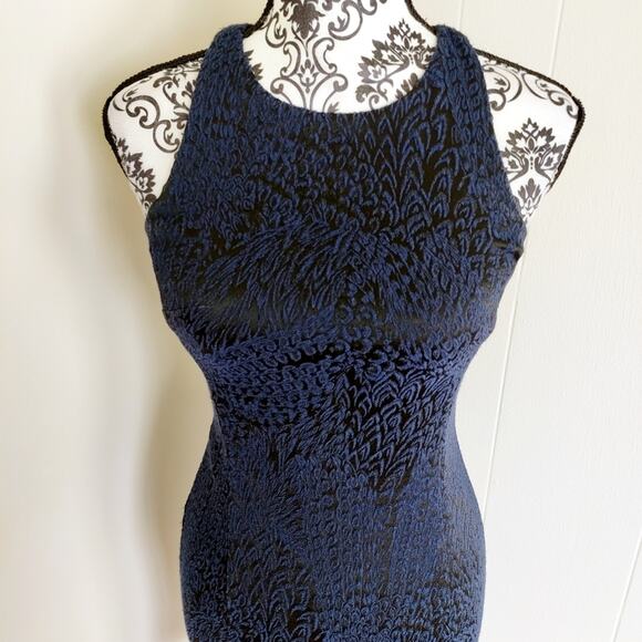 Intermix Bodycon High Neck Mini Dress - Picture 2 of 4